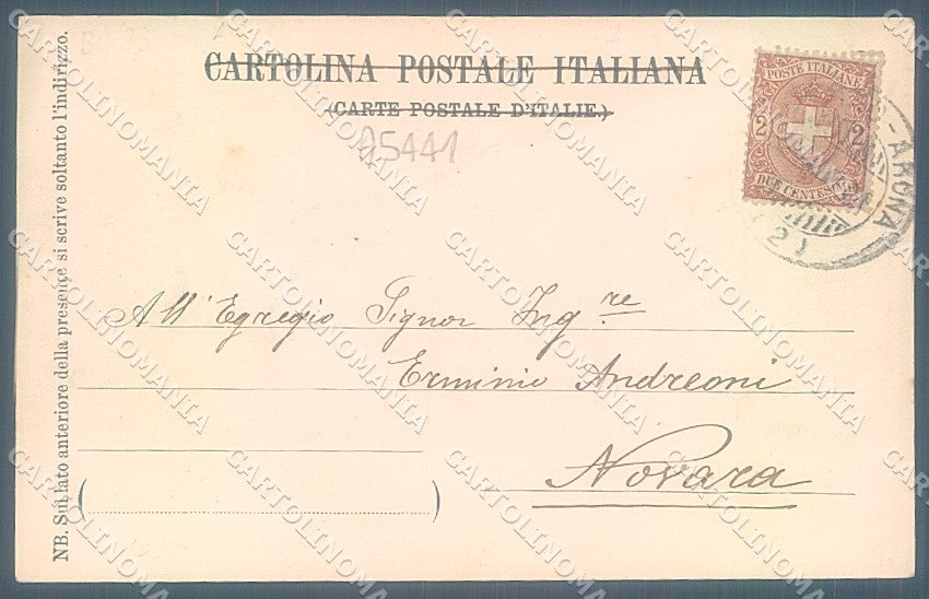 Verbania Lago Maggiore Stresa Porto PIEGHINE cartolina JK1982 – retro