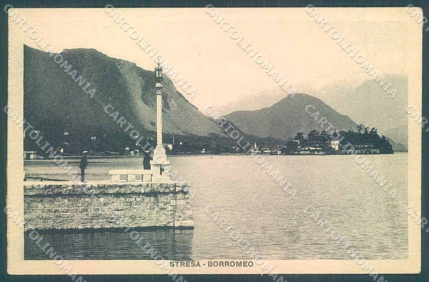 Verbania Lago Maggiore Stresa Borromeo cartolina JK1986 – fronte
