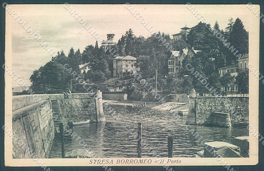 Verbania Lago Maggiore Stresa Porto cartolina JK1991 – fronte