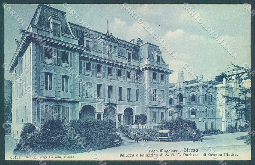 Verbania Lago Maggiore Stresa Palazzo Duchessa Genova Madre cartolina JK1994 – fronte
