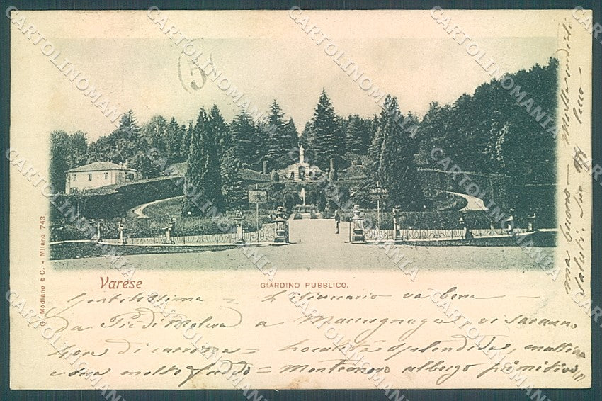 Varese Città Giardino Pubblico Modiano 743 cartolina JK2001 – fronte