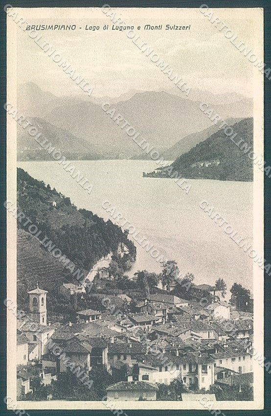 Varese Brusimpiano Lago Lugano Monti Svizzeri cartolina JK2002 – fronte