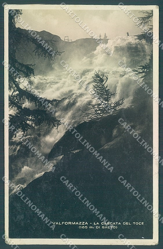 Verbania Formazza Cascata del Toce Foto cartolina JK2012 – fronte