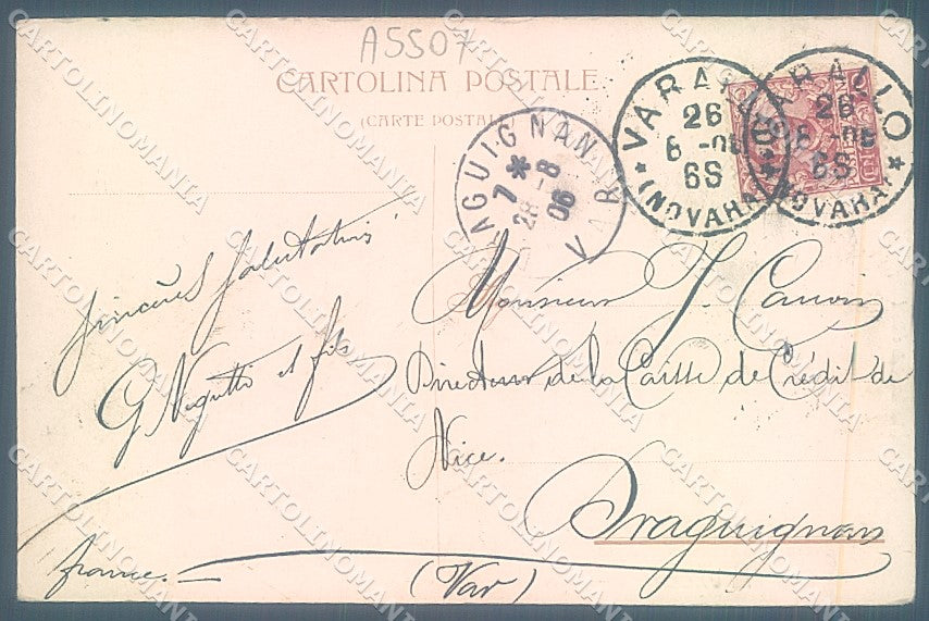 Vercelli Varallo Valsesia Sacro Monte cartolina JK2014 – retro