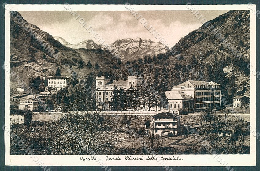 Vercelli Varallo Valsesia Istituto Missioni Consolata Foto cartolina JK2019 – fronte