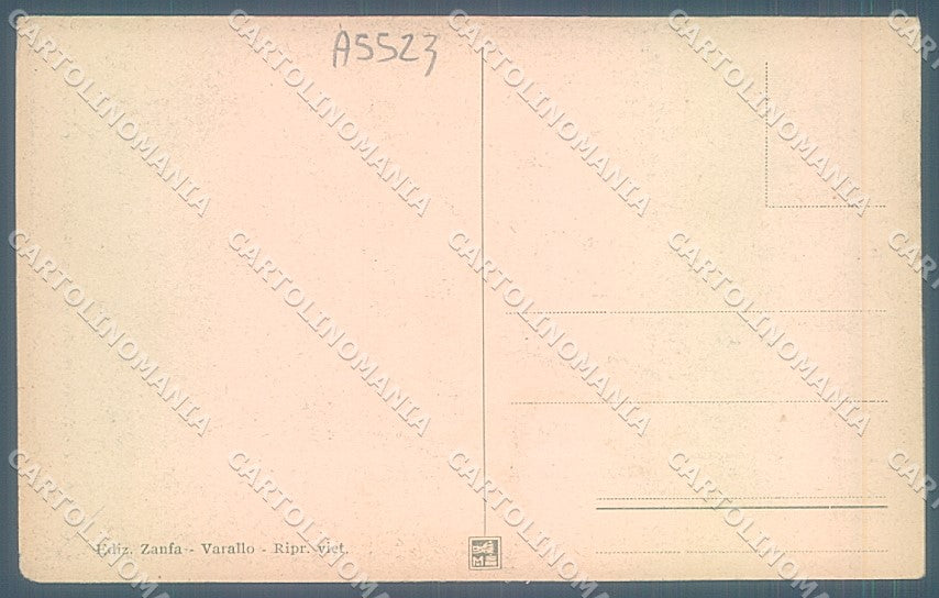Vercelli Varallo Valsesia Monumento Generale Antonini Modiano cartolina JK2020 – retro
