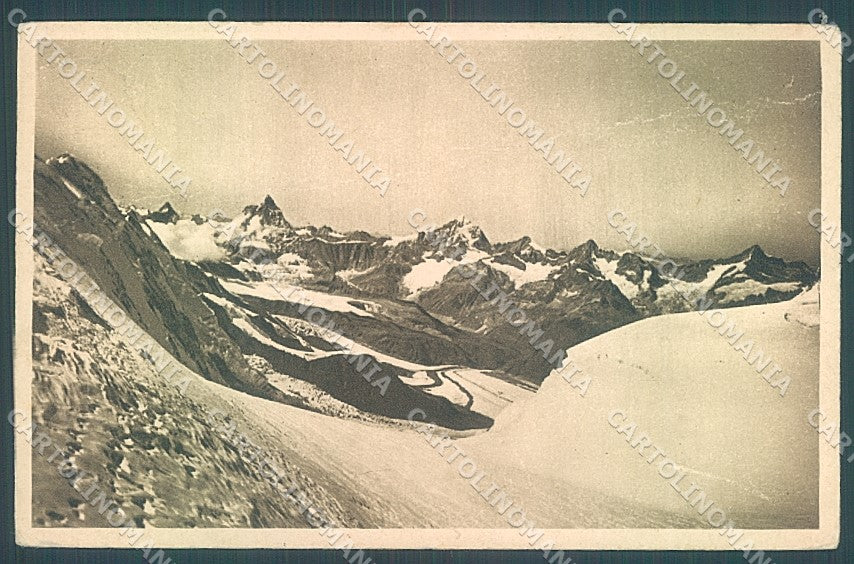 Vercelli Alagna Valsesia Monte Cervino PIEGATA cartolina JK2024 – fronte
