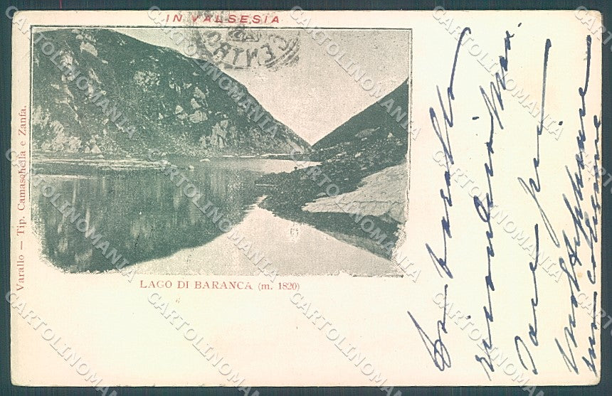 Vercelli Fobello Lago Baranca Valsesia cartolina JK2032 – fronte