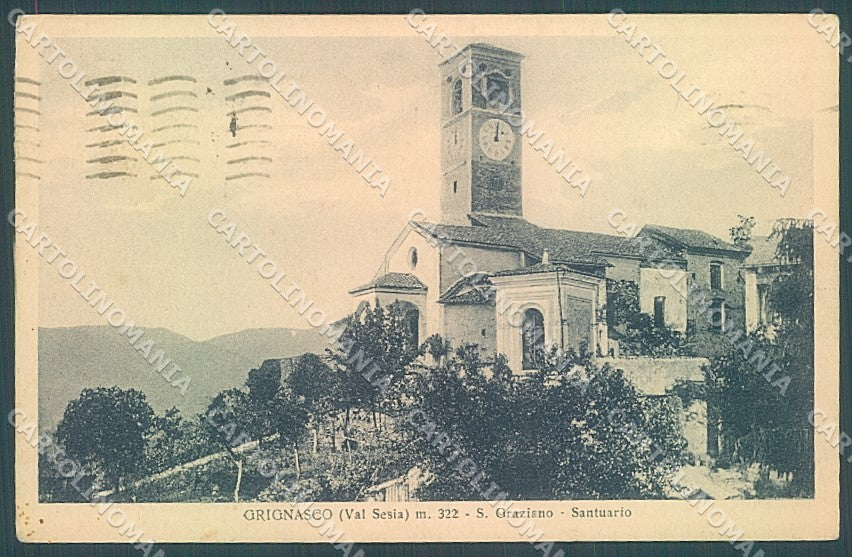 Novara Grignasco Valsesia Santuario S. Graziano cartolina JK2038 – fronte