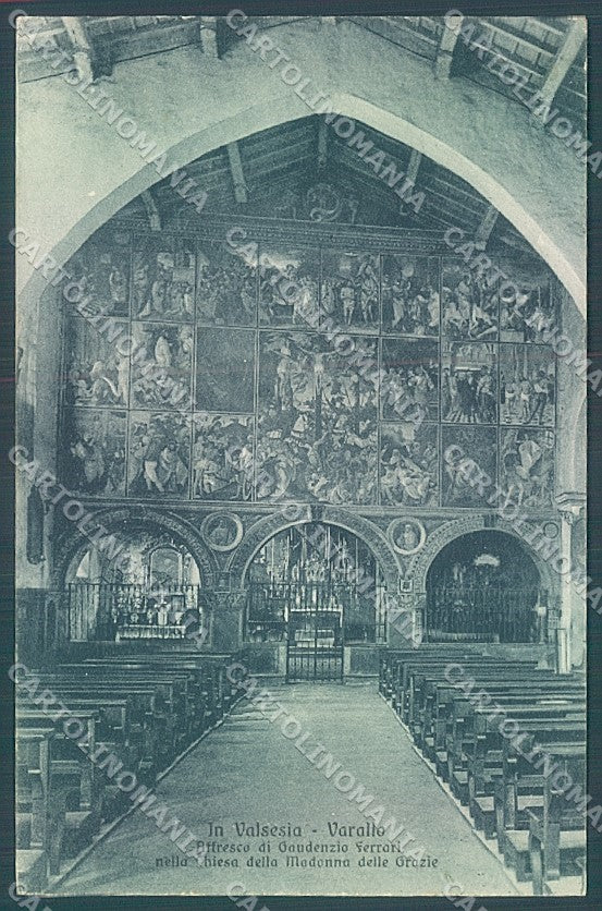 Vercelli Varallo Valsesia Chiesa Madonna delle Grazie cartolina JK2040 – fronte