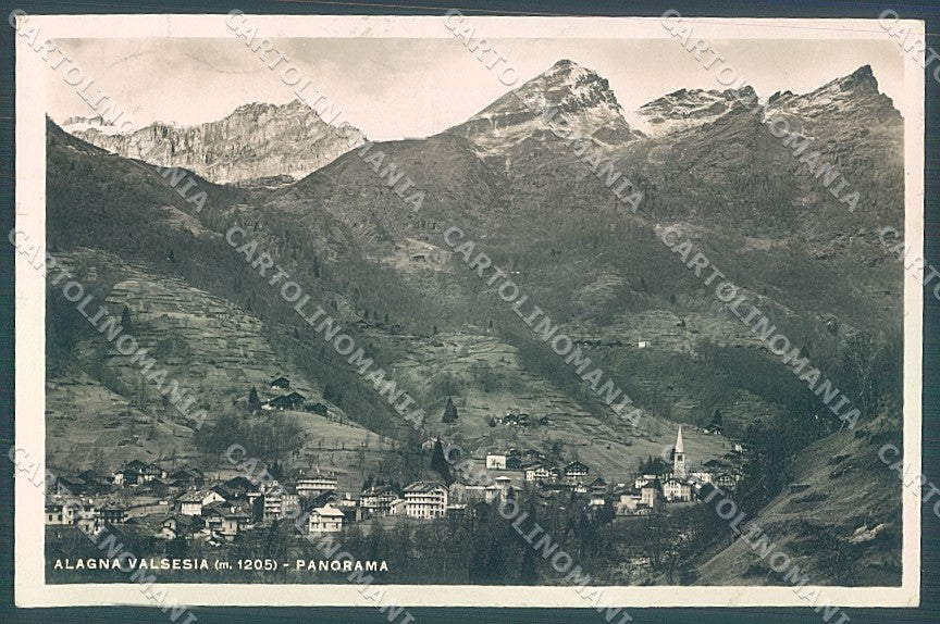 Vercelli Alagna Valsesia PIEGHE Foto cartolina JK2044 – fronte