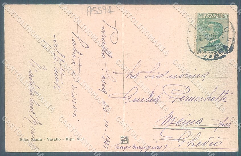 Vercelli Varallo Valsesia Modiano cartolina JK2051 – retro