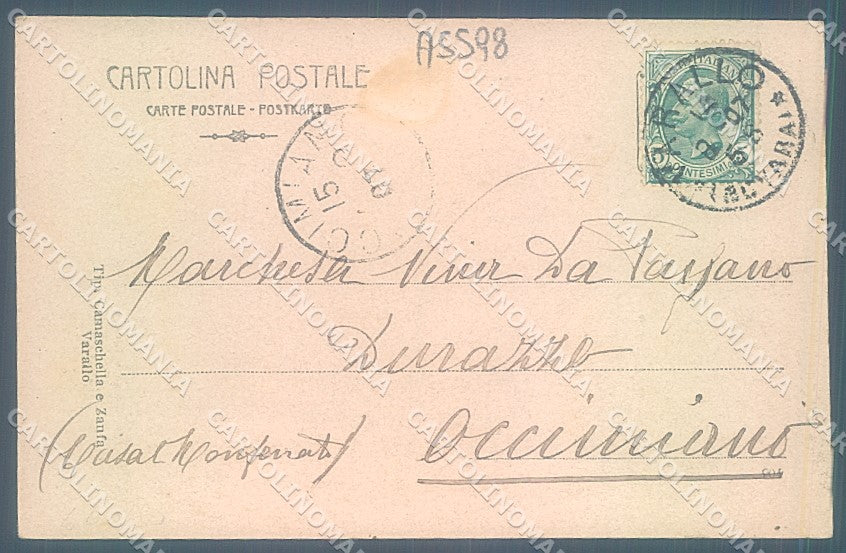 Vercelli Varallo Valsesia Ponte cartolina JK2053 – retro
