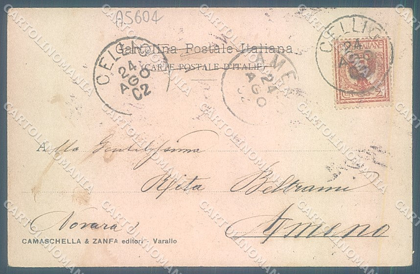 Vercelli Carcoforo Val Sermenza cartolina JK2056 – retro