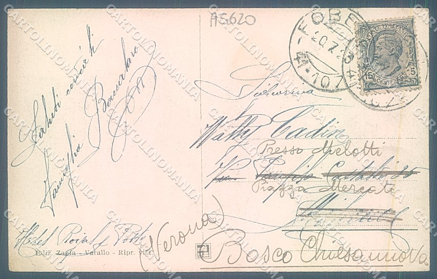 Vercelli Fobello Valsesia Modiano cartolina JK2059 – retro