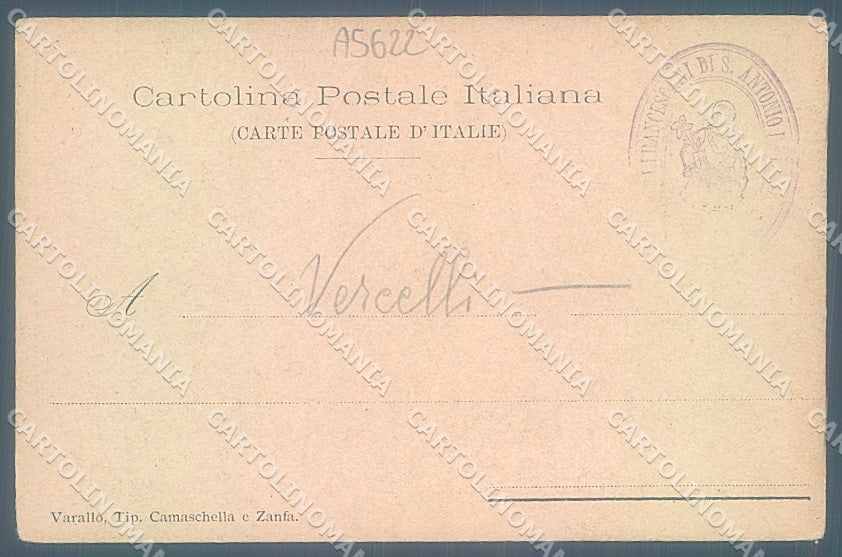 Vercelli Varallo Ponte Gula Valsesia cartolina JK2061 – retro