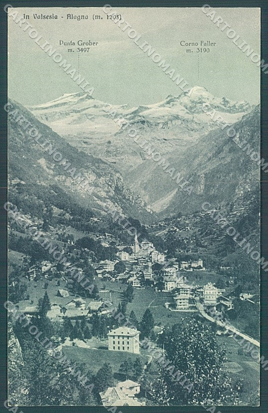 Vercelli Alagna Valsesia cartolina JK2063 – fronte