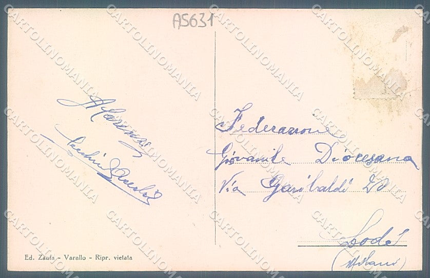Vercelli Alagna Valsesia cartolina JK2063 – retro