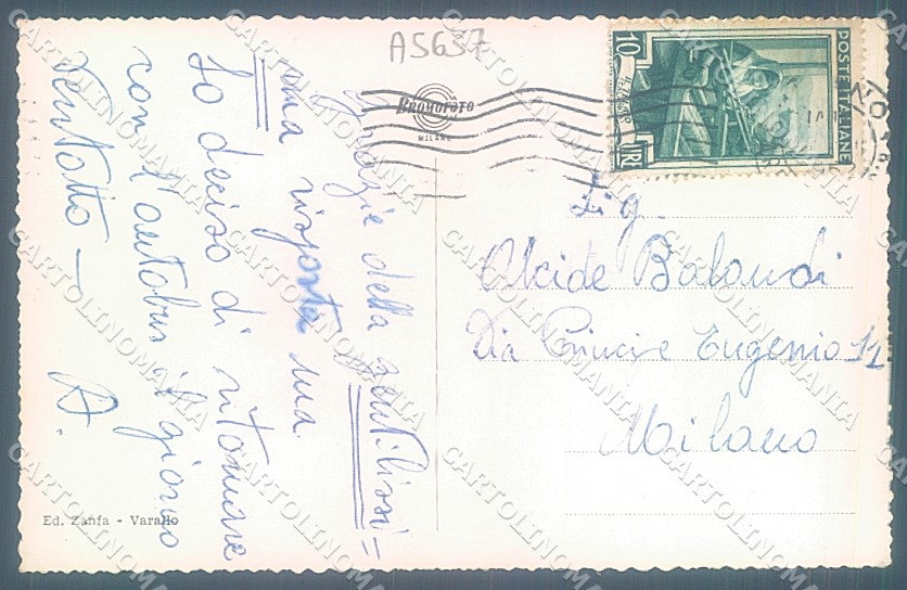 Vercelli Fobello Valsesia Foto cartolina JK2068 – retro