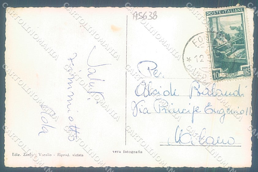 Vercelli Fobello Valsesia Foto cartolina JK2069 – retro