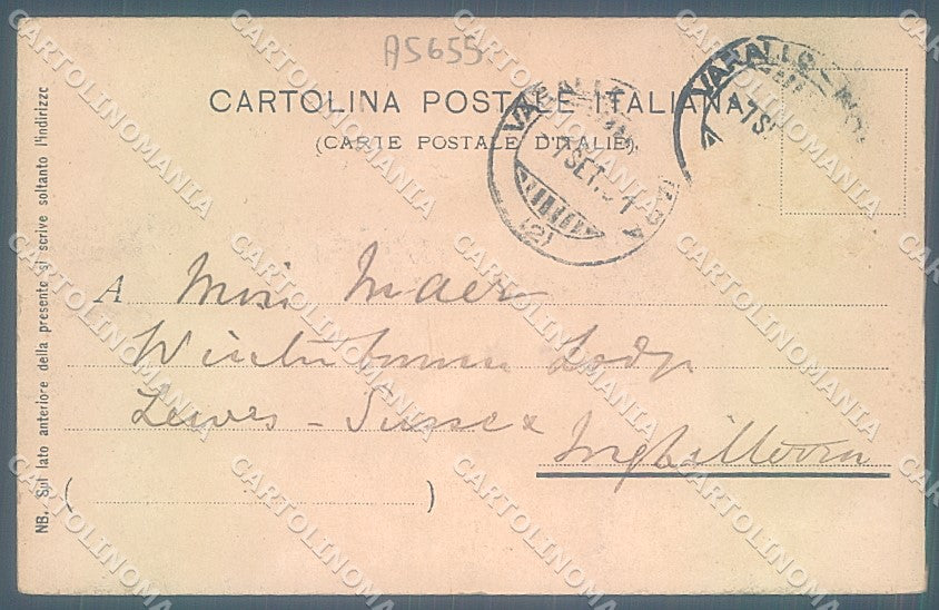 Vercelli Varallo Valsesia Chiesa Loreto PIEGA ANGOLO cartolina JK2074 – retro