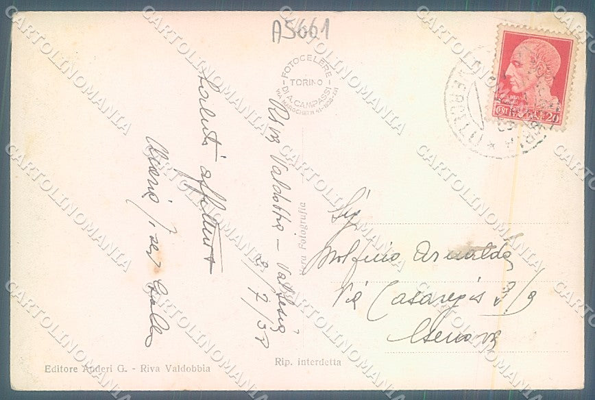 Vercelli Riva Valdobbia Valsesia Foto cartolina JK2077 – retro