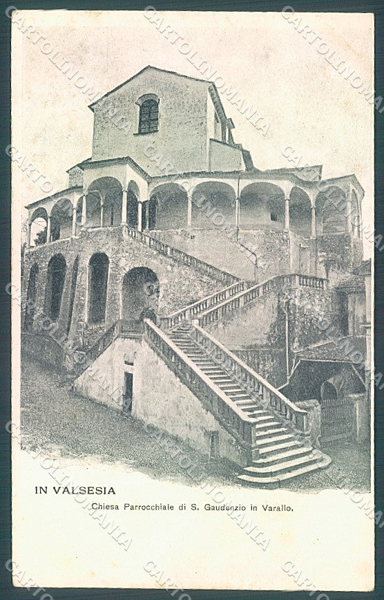 Vercelli Varallo Valsesia Chiesa San Gaudenzio cartolina JK2080 – fronte