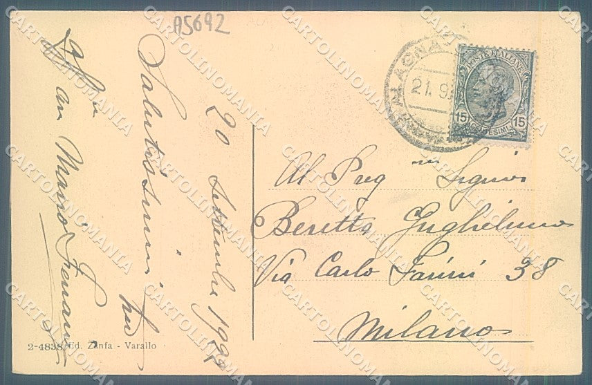 Vercelli Alagna Caldaia d'Otro Valsesia cartolina JK2093 – retro
