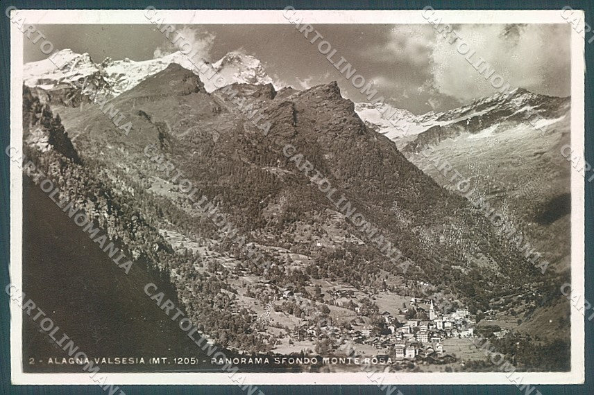 Vercelli Alagna Valsesia Foto cartolina JK2098 – fronte
