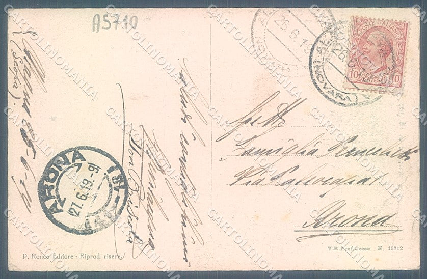 Vercelli Alagna Valsesia PIEGHE cartolina JK2099 – retro