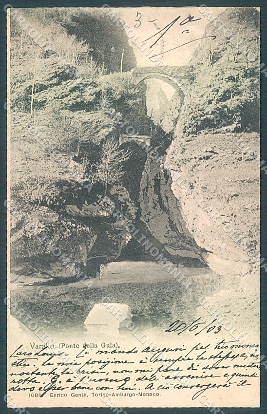 Vercelli Varallo Ponte Gula Valsesia cartolina JK2103 – fronte