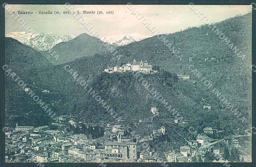 Vercelli Varallo Valsesia PIEGA ANGOLO cartolina JK2105 – fronte