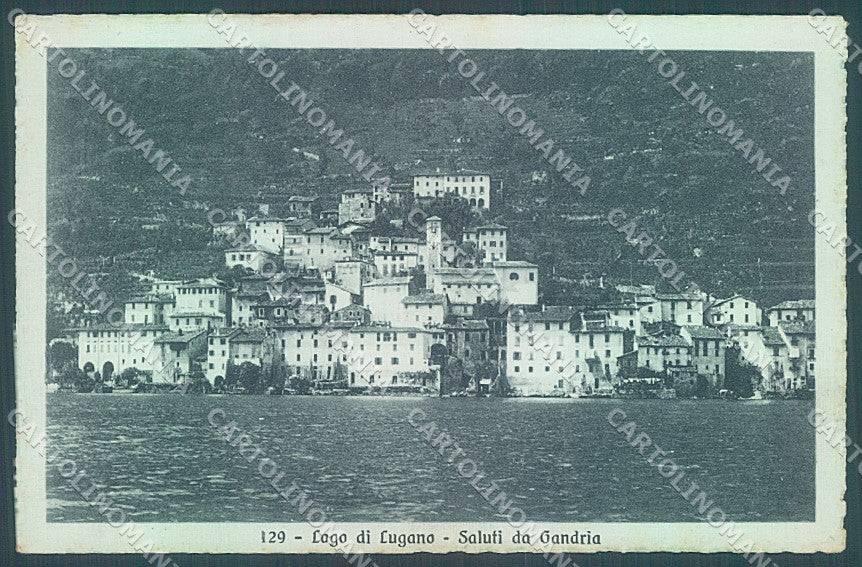 Svizzera Lugano Lago Gandria saluti da cartolina JK2113 – fronte