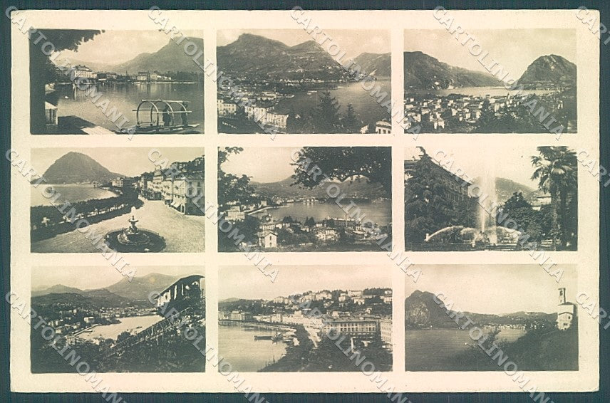 Svizzera Lugano Ricordo di Foto  cartolina JK2115 – fronte