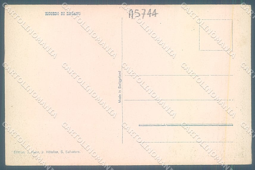 Svizzera Lugano Ricordo di Foto  cartolina JK2115 – retro