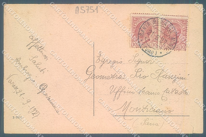 Varese Città Sacro Monte cartolina JK2118 – retro