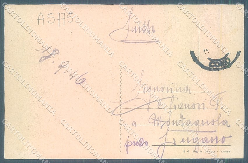 Varese Città Sacro Monte cartolina JK2130 – retro