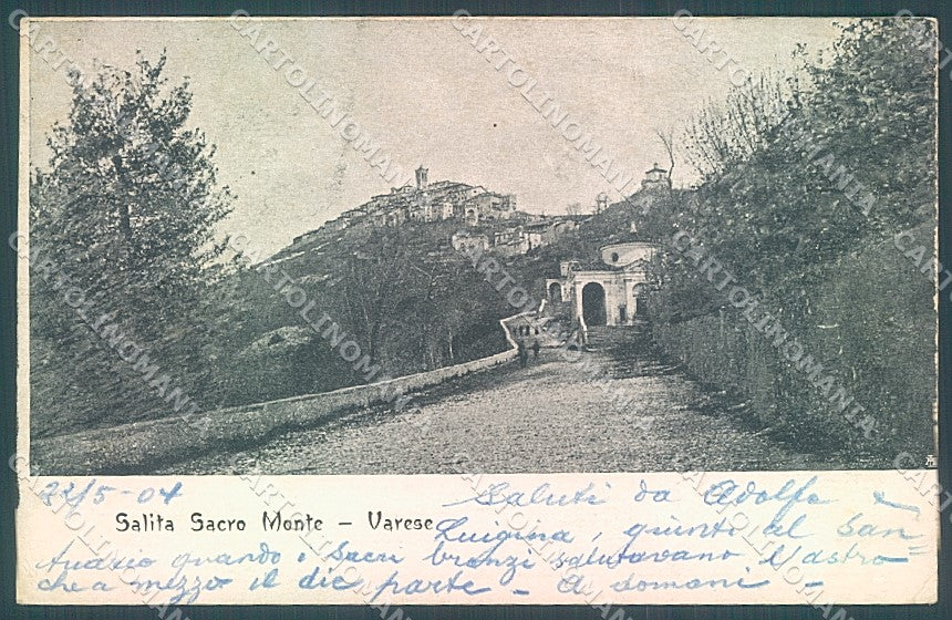Varese Città Sacro Monte cartolina JK2132 – fronte