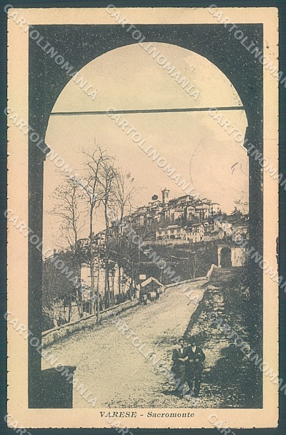 Varese Città Sacro Monte PIEGHINE cartolina JK2137 – fronte