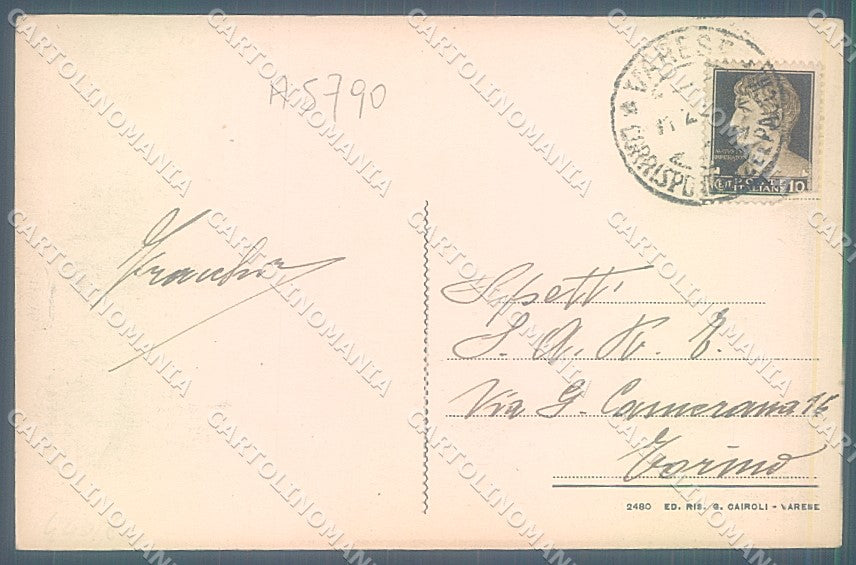 Varese Città Sacro Monte PIEGHINA cartolina JK2138 – retro