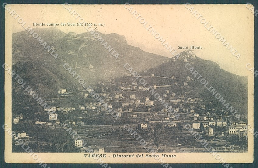 Varese Città Sacro Monte cartolina JK2150 – fronte
