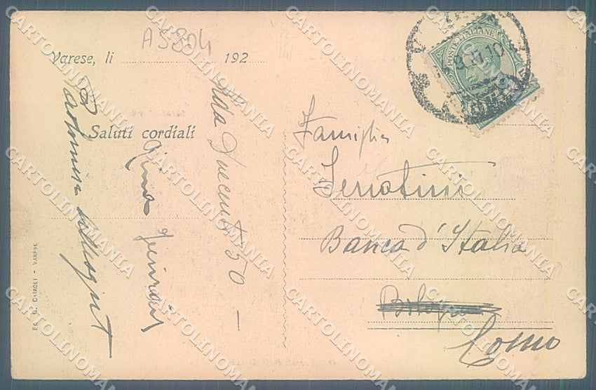 Varese Città Sacro Monte cartolina JK2150 – retro