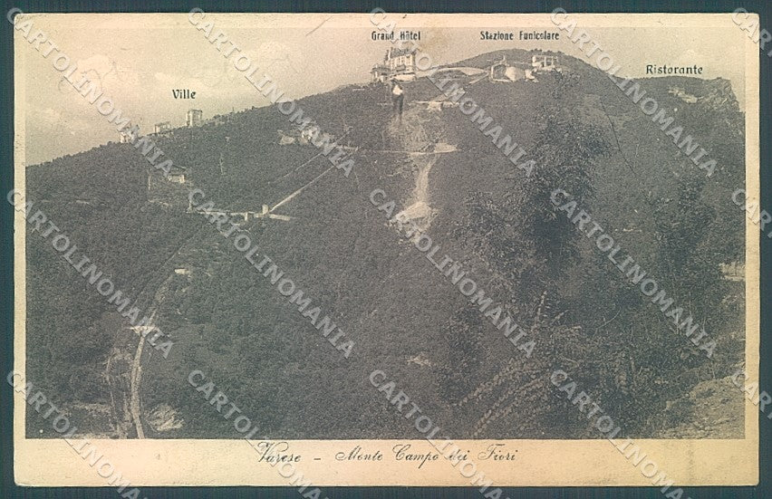 Varese Città Sacro Monte PIEGA ANGOLO cartolina JK2153 – fronte