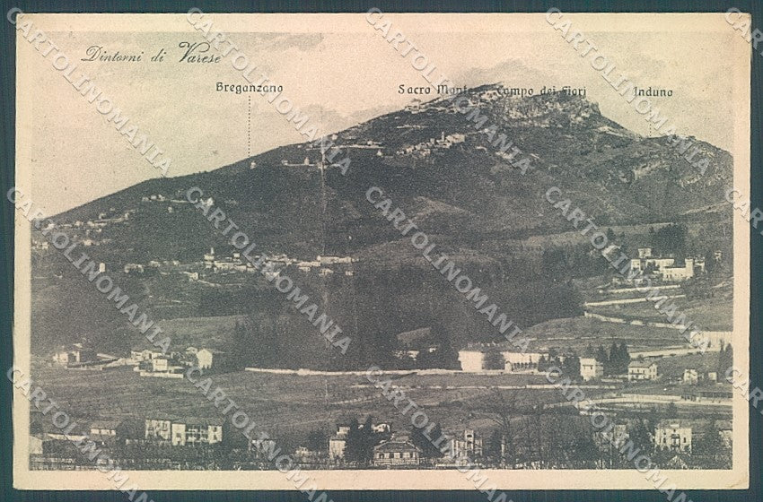 Varese Città Sacro Monte PIEGA ANGOLO cartolina JK2154 – fronte