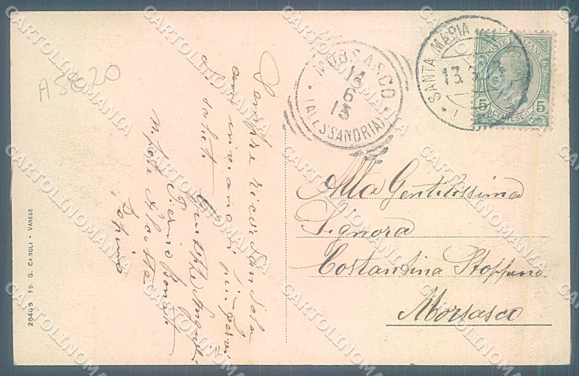 Varese Città Sacro Monte cartolina JK2163 – retro