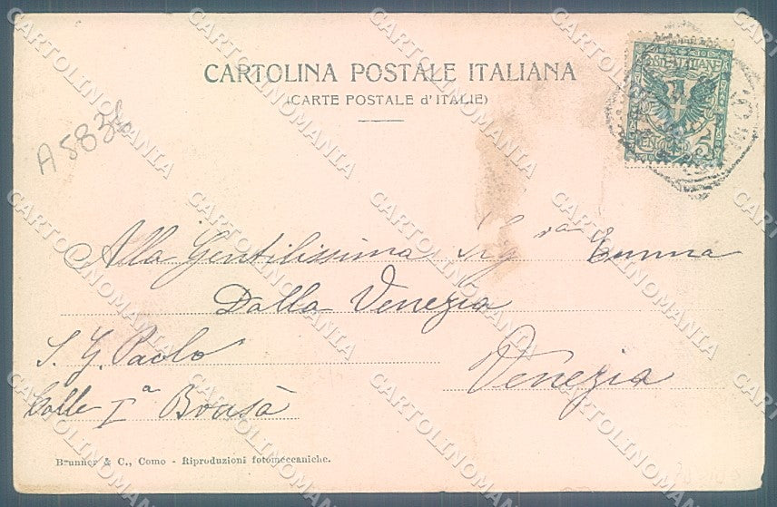Varese Città Sacro Monte Brunner 3013 cartolina JK2175 – retro