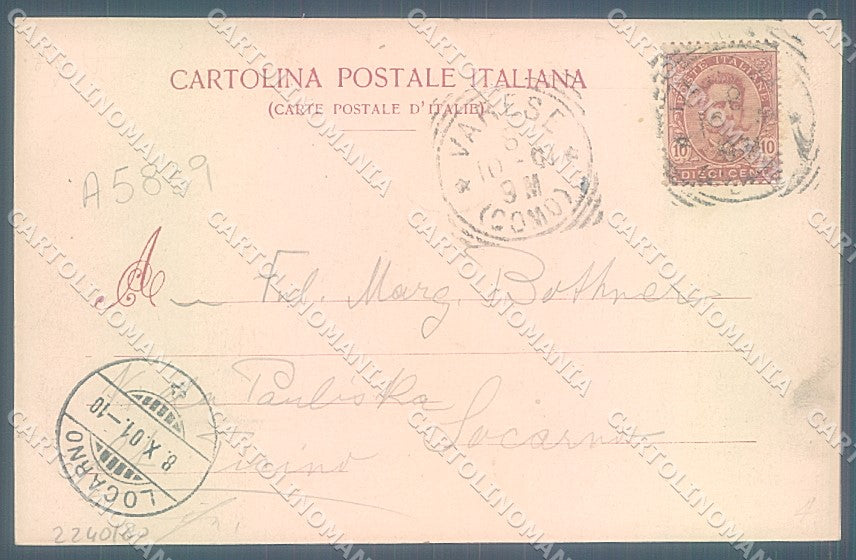 Varese Città Sacro Monte Modiano 3006 cartolina JK2178 – retro