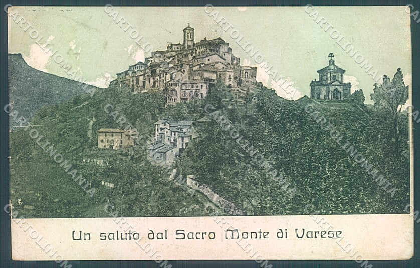 Varese Città Sacro Monte saluto da cartolina JK2179 – fronte