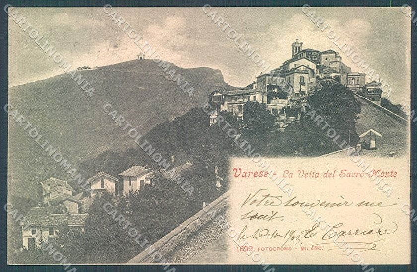 Varese Città Sacro Monte cartolina JK2180 – fronte