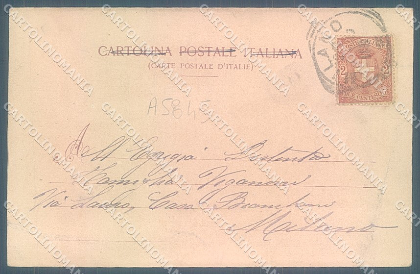 Varese Città Sacro Monte Modiano 144 PIEGA cartolina JK2182 – retro